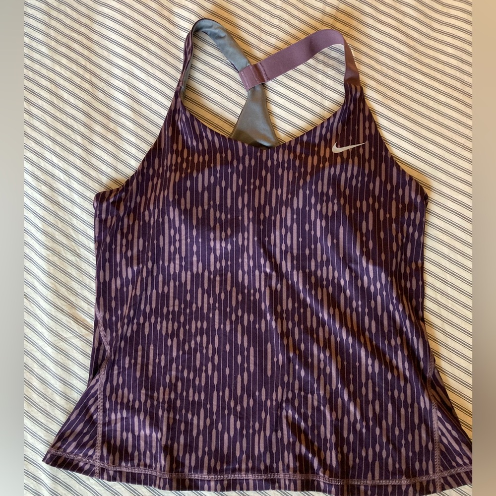 Nike Purple Nike Tennis racer back top